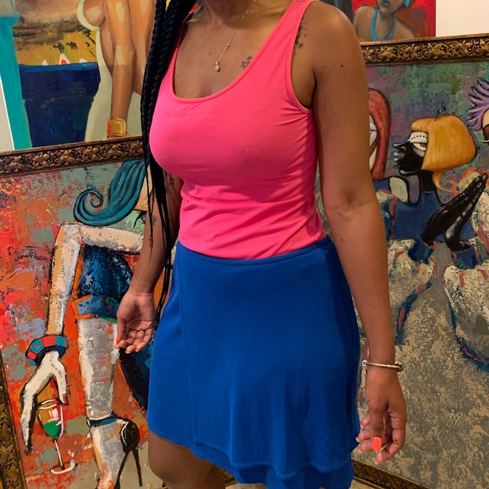 Pink Fendi tank top